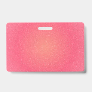 Elegant Pink Name Badge ID Badge