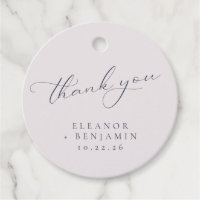 Elegant Pink Navy Floral Wedding Custom Thank You