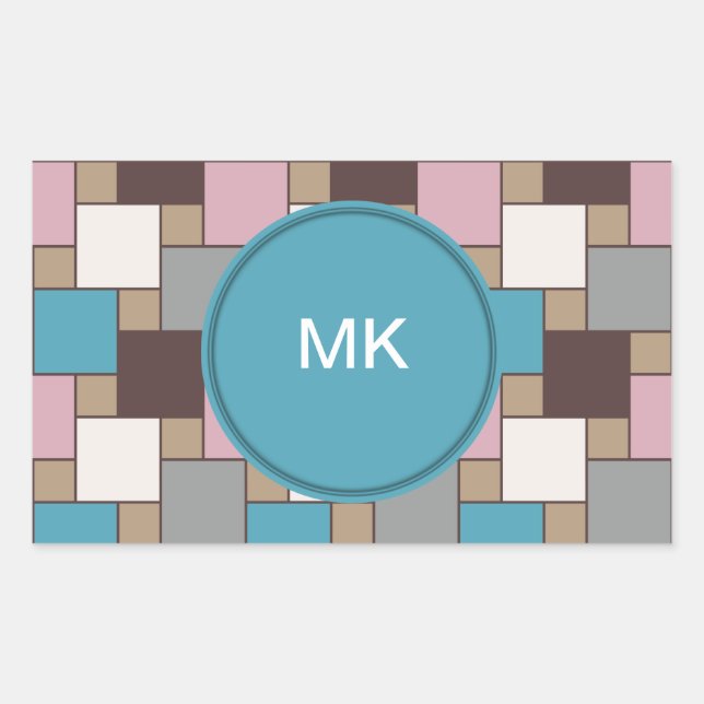 Elegant Pink Nectar Rectangular Sticker (Front)