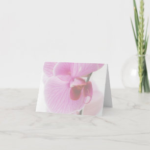 Elegant Pink Orchid Photo Note Card