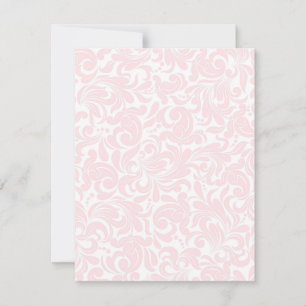 Elegant Pink Paisley Custom Mother's Day Thank You Card
