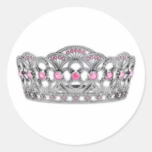 Elegant Pink Princess Stickers