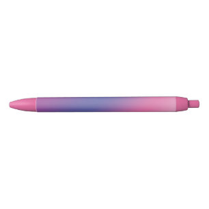 elegant pink purple blue ombre gradient colourful black ink pen