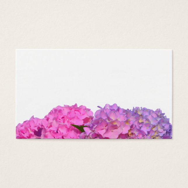 Elegant pink purple floral hydrangeas  (Front)