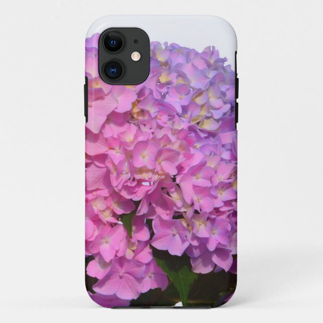 Elegant pink purple florals hydrangeas Case-Mate iPhone case (Back)