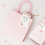 Elegant Pink & Red Floral Bridal Shower Thank You Gift Tags<br><div class="desc">Show your appreciation with our Elegant Floral Bridal Shower Thank You Tags. These tags feature a lovely pink, red, and gold floral design, with elegant calligraphy. Perfect for adding a sophisticated touch to your bridal shower favours, they can be easily customised. If you need help with customisation, please don't hesitate...</div>