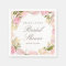 Elegant Pink Rose Bridal Shower Napkins
