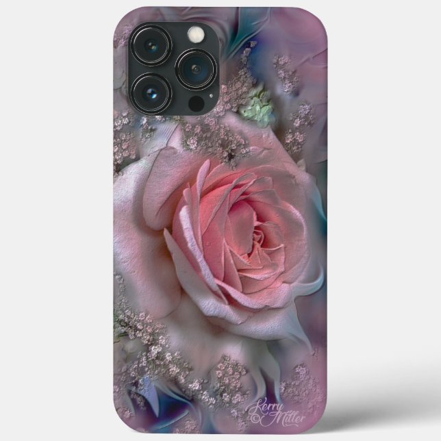 Elegant Pink Rose Case-Mate iPhone Case (Back)