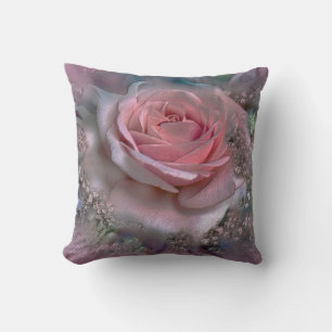 ELEGANT PINK ROSE CUSHION