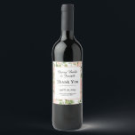 Elegant Pink Rose Garden Wedding Wine Label<br><div class="desc">Dress up your wedding wine bottles with our Elegant Pink Rose Garden Wine Label, beautifully designed with soft pink watercolor roses and delicate greenery. This romantic floral design adds a timeless touch to your reception décor, whether used for table centerpieces, guest favours, or bridal shower gifts. Ideal for garden, spring,...</div>
