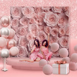 Elegant Pink Rose Photo Booth Photo Prop Backdrop Tapestry<br><div class="desc">Looking for the perfect decor for your next milestone birthday party? This beautiful Pink Rose Photo Booth Backdrop is exactly what you need to take your event to the next level. The stunning pink rose theme is the ideal backdrop for any event, including 21st, 30th, 40th, or 50th birthday parties....</div>