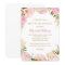 Elegant Pink Rose Quinceanera Invitation