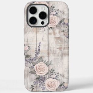 Elegant Pink Roses and Lavender iPhone / iPad case