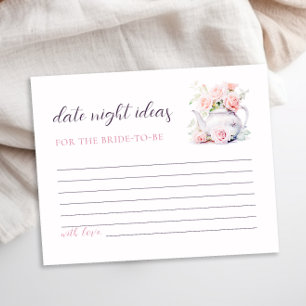 Elegant Pink Roses Bridal Shower Date Night Ideas