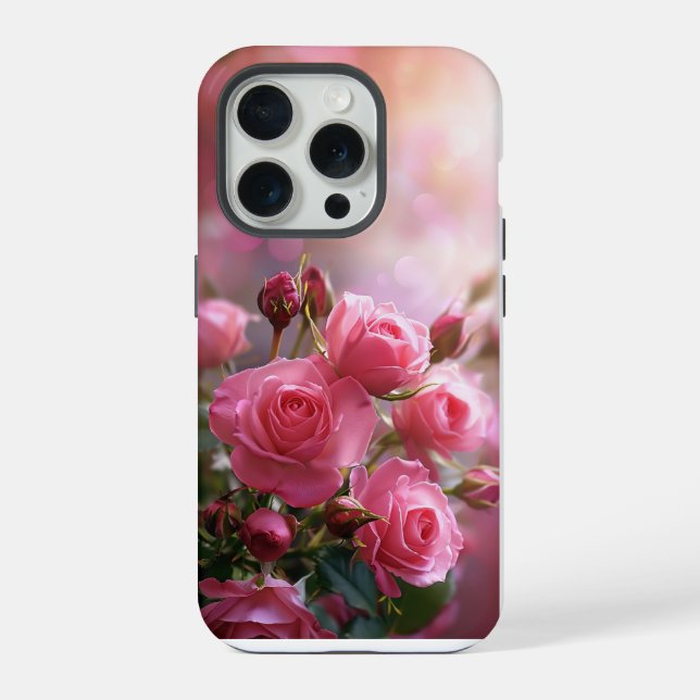 Elegant Pink Roses Phone Case (Back)