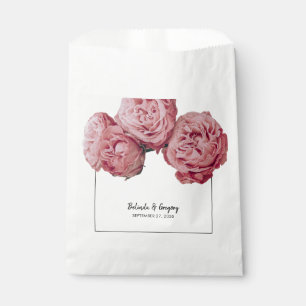 Elegant Pink Roses Wedding  Favour Bags