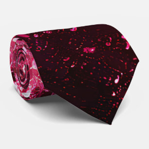 Elegant Pink Sparkly Sequin Neck Tie
