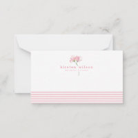Elegant Pink Sweet Pea Flowers - Personalised