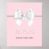 Elegant Pink Tiffany Baby Shower Guest Favours Sig