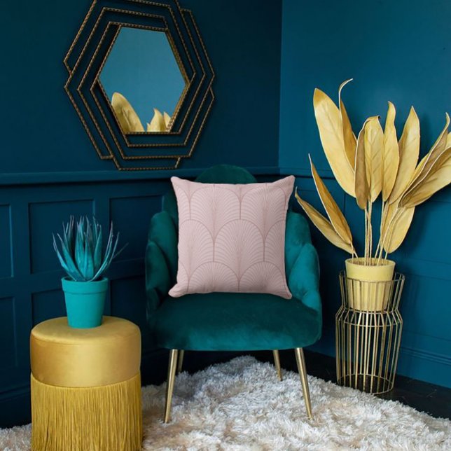 Elegant Pink Tiled Fan Design Cushion (Creator Uploaded)