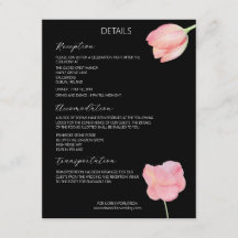 Elegant Pink tulip - minimalist modern wedding