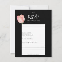 Elegant Pink tulip - minimalist modern wedding