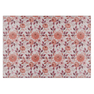 Elegant Pink Vintage Rose Flowers  Cutting Board