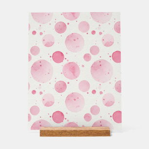 ​Elegant Pink Watercolor Acrylic sign