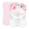 Elegant, Pink, Watercolor, Floral, Christening