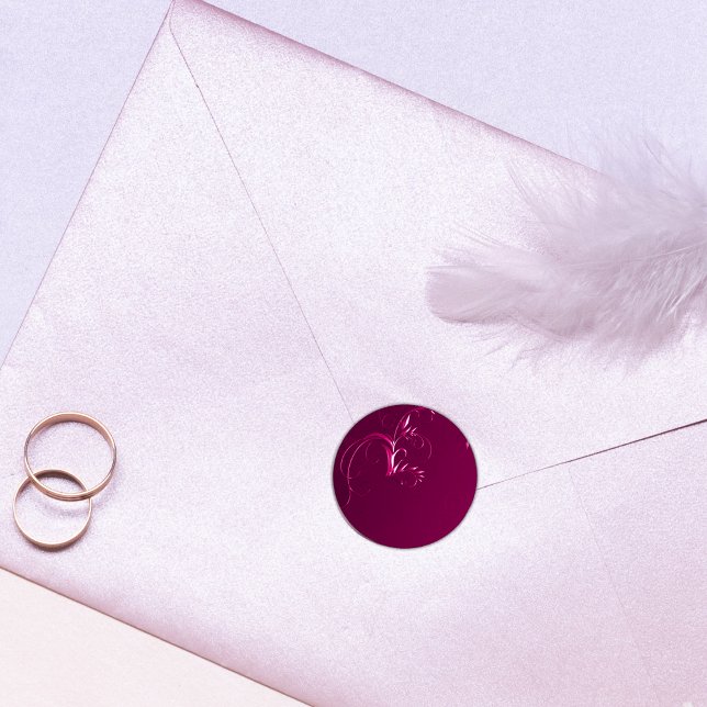 Elegant Pink Wedding Envelope Seals (Creator Uploaded)
