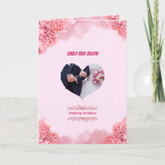 Elegant Pink Wedding invitation