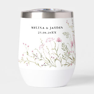 Elegant Pink Wild Floral Wedding 