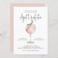 Elegant Pink Wine Aged to Perfection 60th Birthday