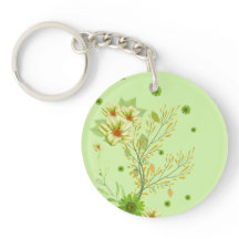 Elegant pistachio green keychain