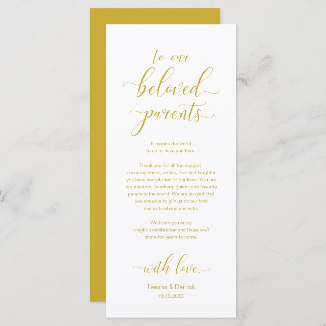 Elegant Place Setting Dinner Party Thank You Card (Front/Back)