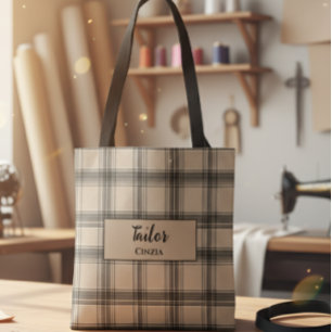 Elegant Plaid Bag – Handmade Craftsmanship