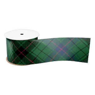 Elegant Plaid Clan Davidson Festive Rustic Tartan Satin Ribbon