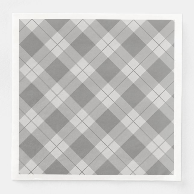 Elegant Plaid | Holiday Napkin (Front)