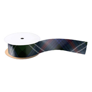 Elegant Plaid Rustic Clan Sutherland Tartan Satin Ribbon