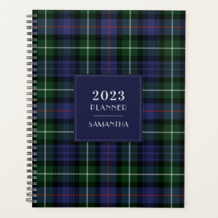 Elegant Plaid Tartan Rustic 2025 Planner