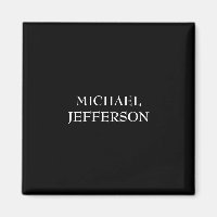 Elegant Plain Black White Personalised Custom