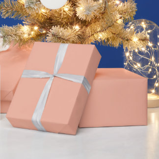 Elegant Plain Colour Background, Linen Pink Minima Wrapping Paper
