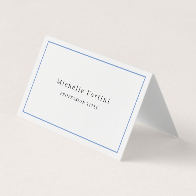 Elegant Plain Minimalist Business Card (Front)