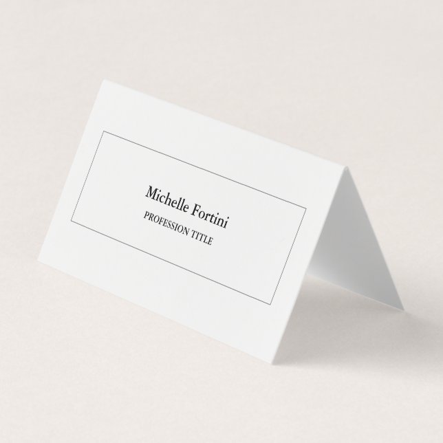 Elegant Plain Minimalist Modern  Business Card (Front)
