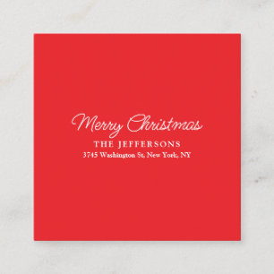 Elegant Plain Minimalist Modern Holiday Season Enclosure Card