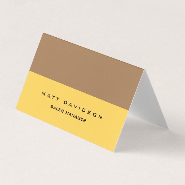Elegant Plain Professional Pastel Colours Business Card (Front)