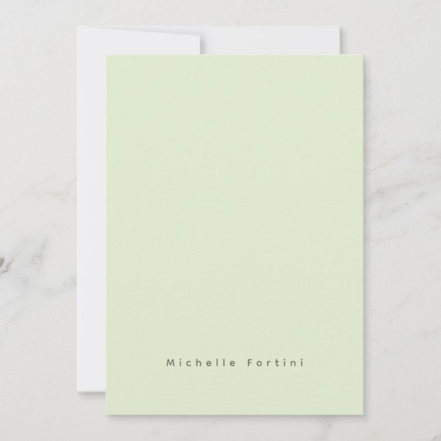 Elegant Plain Simple Minimalist Card (Front)