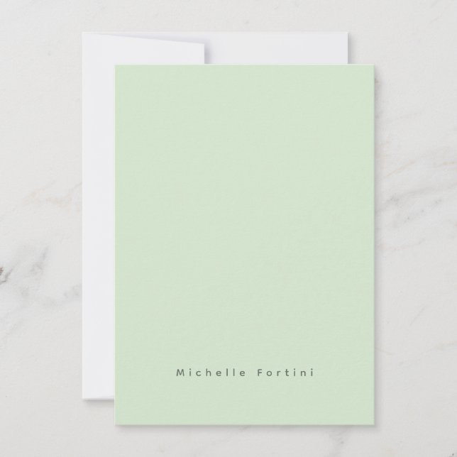 Elegant Plain Simple Minimalist Card (Front)