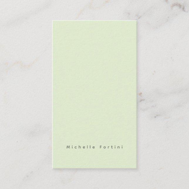 Elegant Plain Simple Minimalist Enclosure Card (Front)
