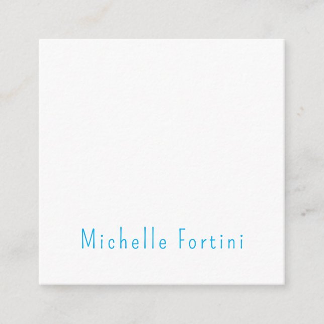 Elegant Plain Simple Minimalist Enclosure Card (Front)